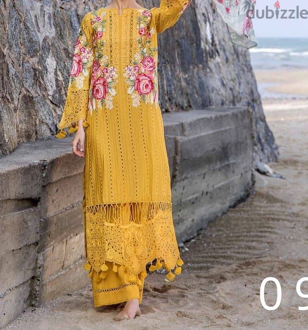 Three piece pakistani brand new design Eid collection 17