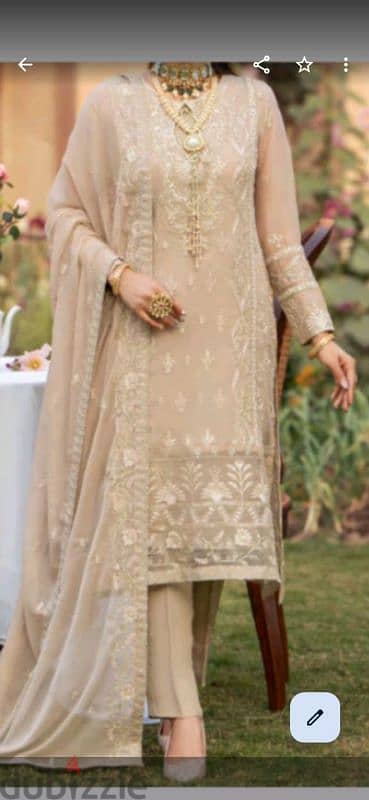 Three piece pakistani brand new design Eid collection 19