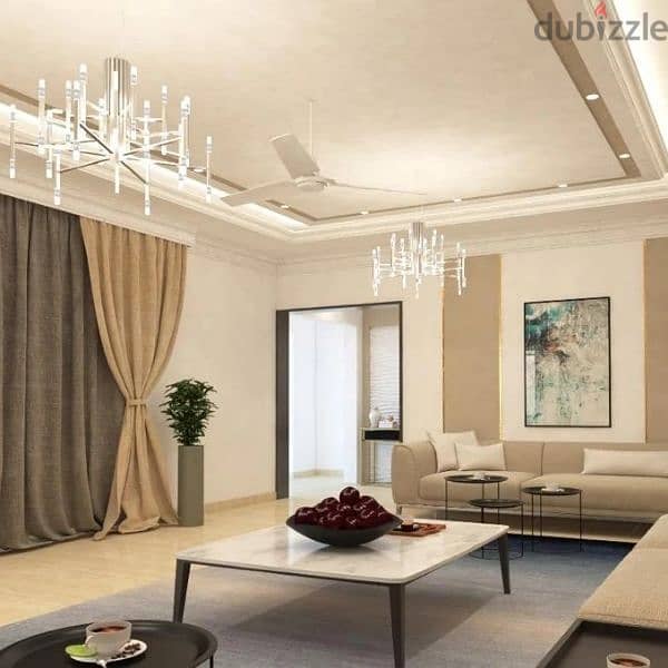 Gypsum ceilings fall ceiling gypsum partition decor all musqat Oman 1