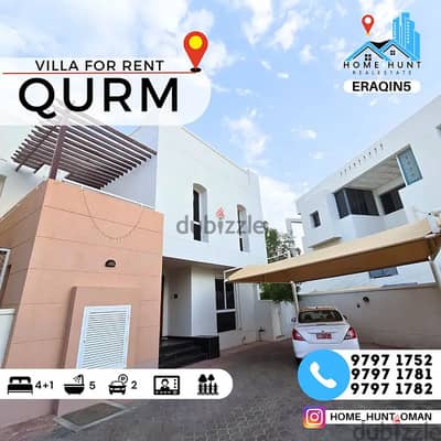 AL QURUM | WONDERFUL 4+1 BR COMPOUND VILLA FOR RENT