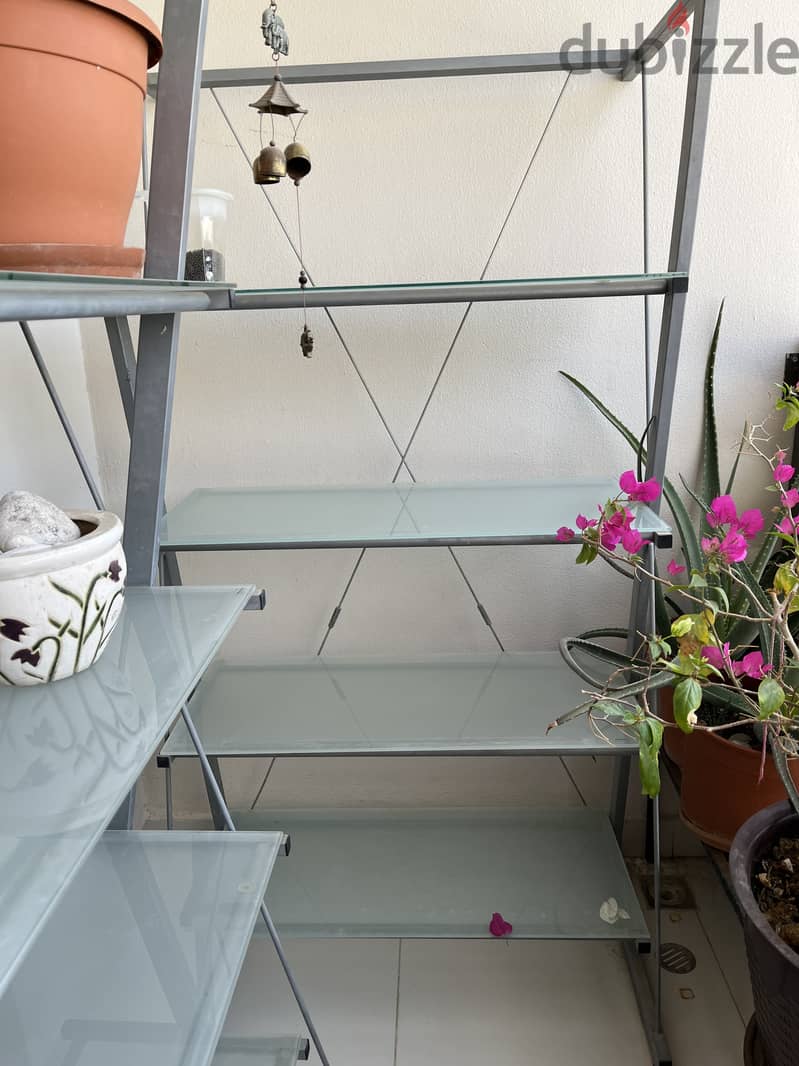 Aluminium body Glass Shelf - Indoor or  Outdoor use 1