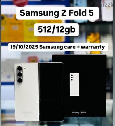 Samsung Galaxy zfold5 512/12GB used with Samsung waranty oman