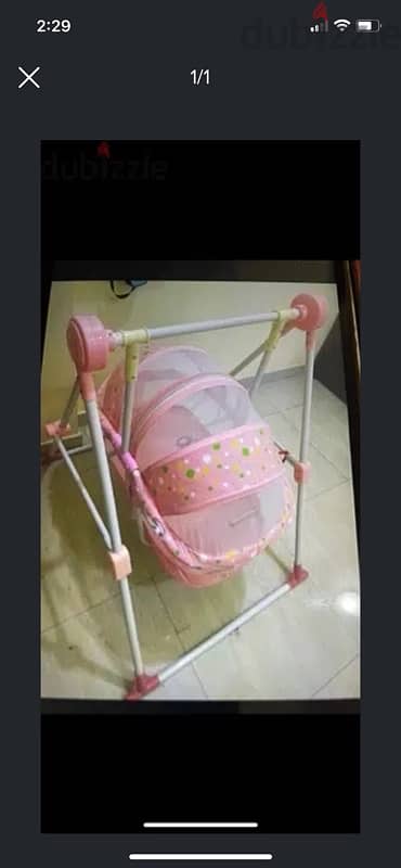 baby cradle and bath tub