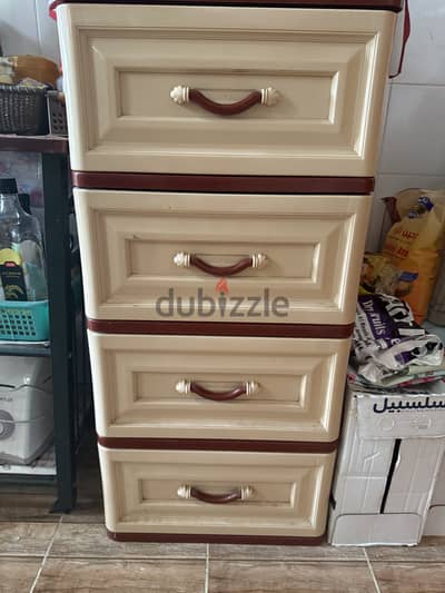 KITCHEN STORAGE CUPBOARD WITH 4 DRAWERS