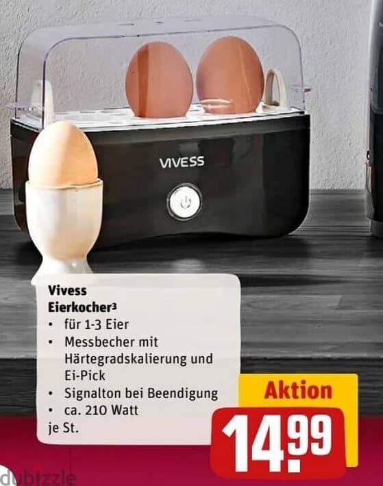 VIVESS Egg cooker 1