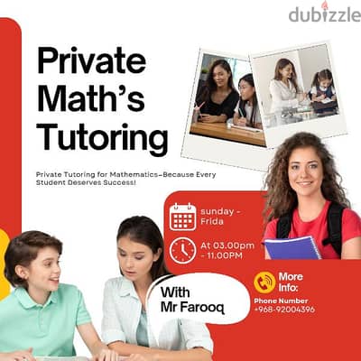 Mathematics coaching available for all grades