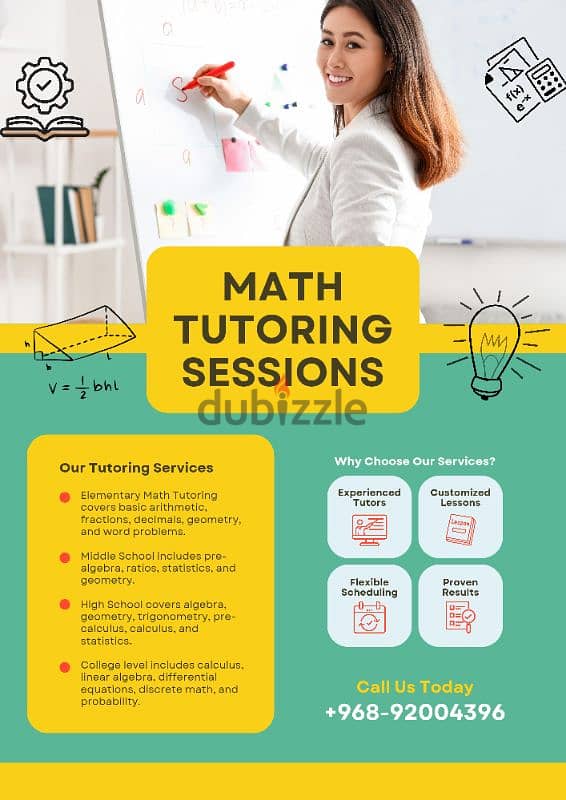 Mathematics coaching available for all grades 1