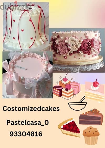 Costomized cakes available dm for order