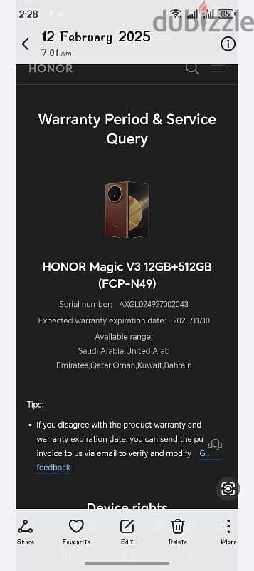 Magic V3 Honor with SharifDG sheld plus warranty 6