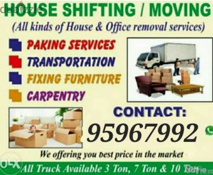 House shiffting office shiffting furniture fixing transport 0