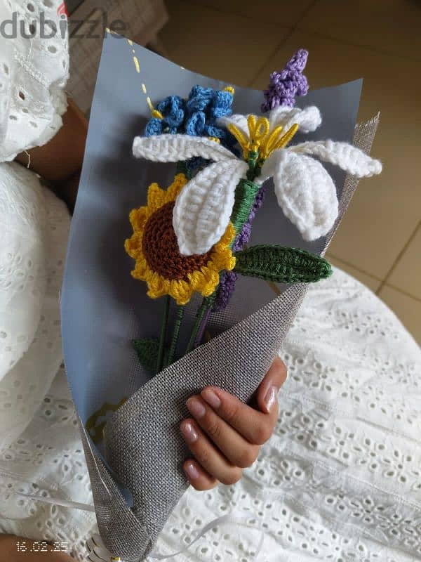 Beautiful handmade Crochet Bouquet 3