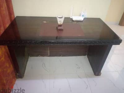 single bed without matress abd office table little scratch downside