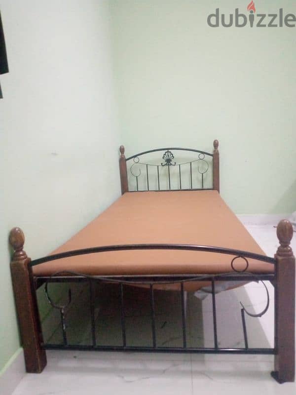 single bed without matress abd office table little scratch downside 3