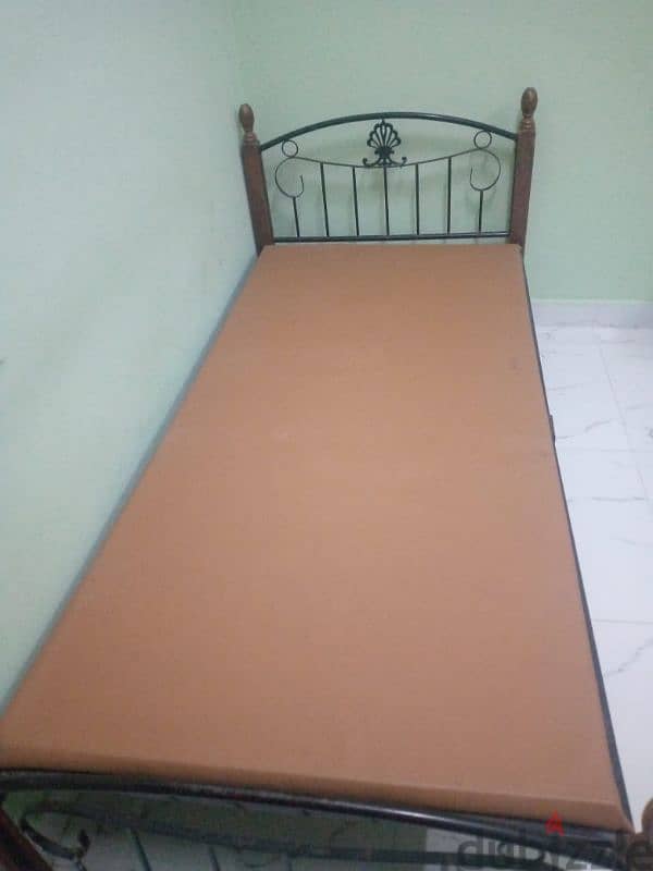 single bed without matress abd office table little scratch downside 4