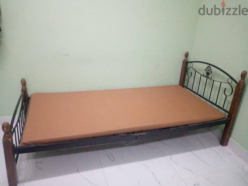 single bed without matress abd office table little scratch downside 5