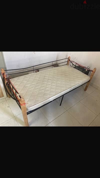 single bed with marrress for sale 15 Rials