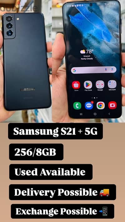 Samsung S21plus 5G 256/8GB verygood phone clean