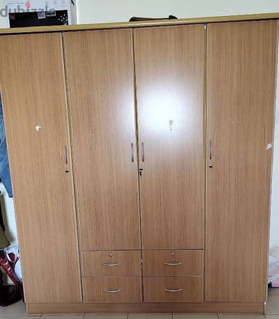 large 4 door wardrobe