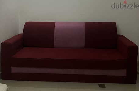 Sofa red color