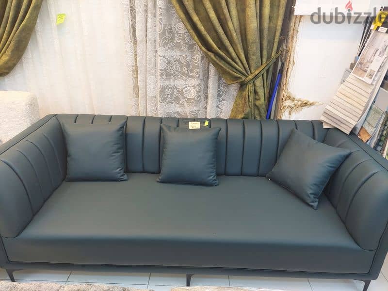 Special Offer! Brand New 3-Seater Leather Sofa – Only 75 OMR! 3