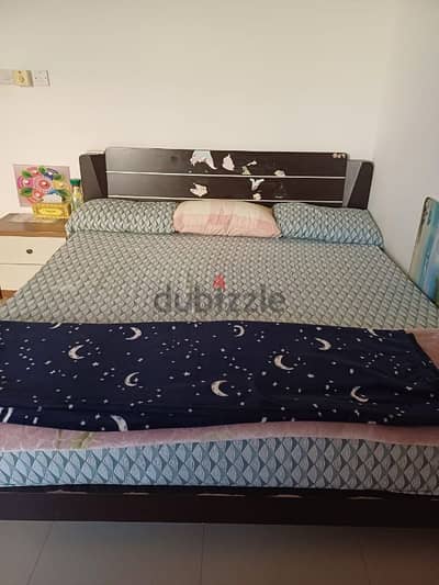 King size bed with mattress