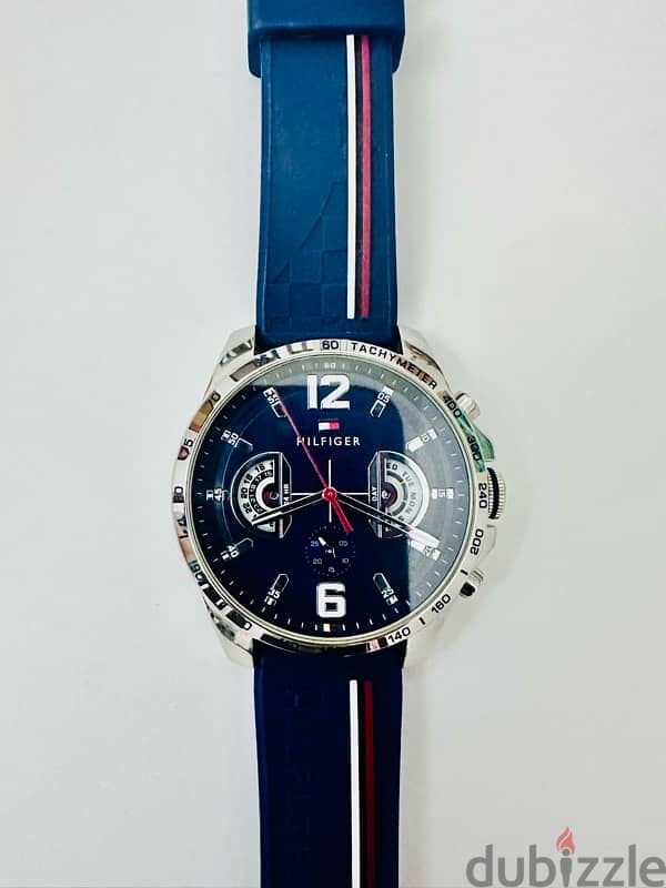 Tommy Hilfiger Original Blue dial & silicon strap, quartz Men’s watch 4