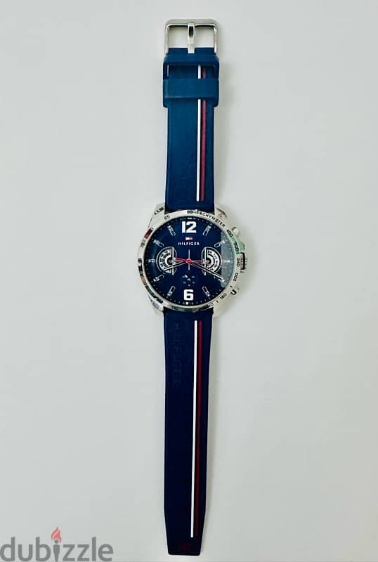 Tommy Hilfiger Original Blue dial & silicon strap, quartz Men’s watch 5