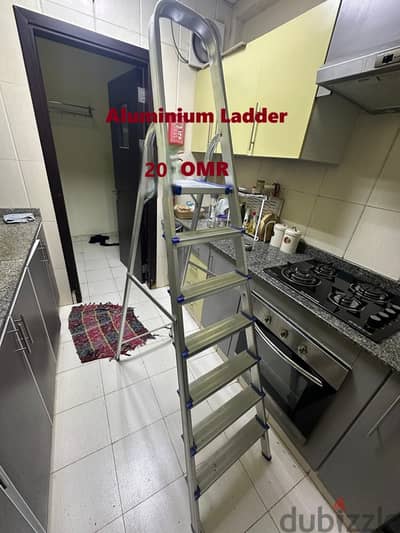 Foldable and Sturdy Aluminum Ladder for kitchen and house maintenance