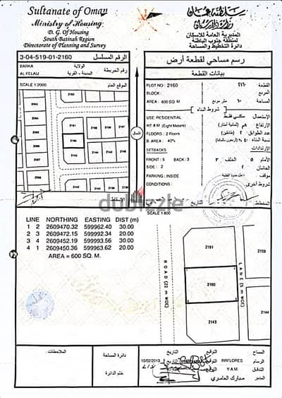 انا المالك. . أرض للبيع في بركاء الفليج المعمورة