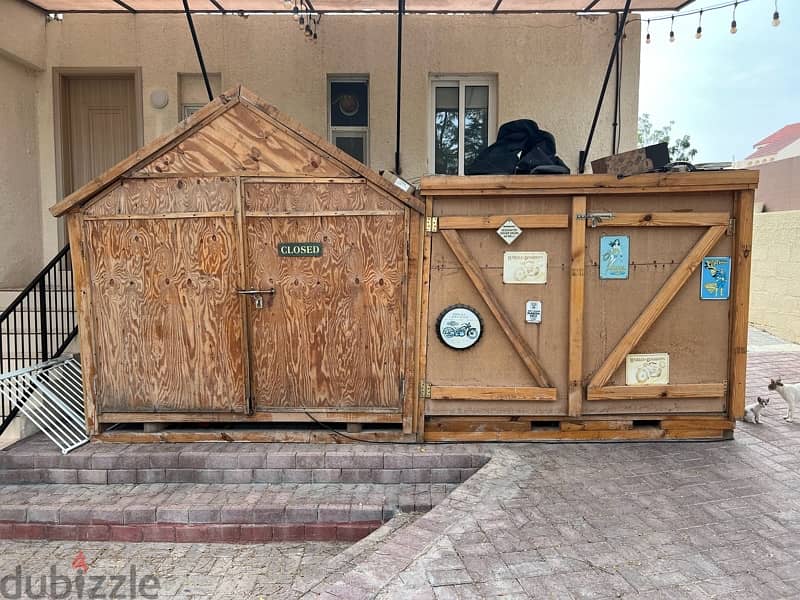 Two Wooden Storages Equipped with Tools and machines 9