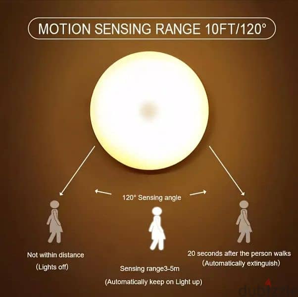 Motion sensor night lightمصباح ليلى بحساس الحركة 1