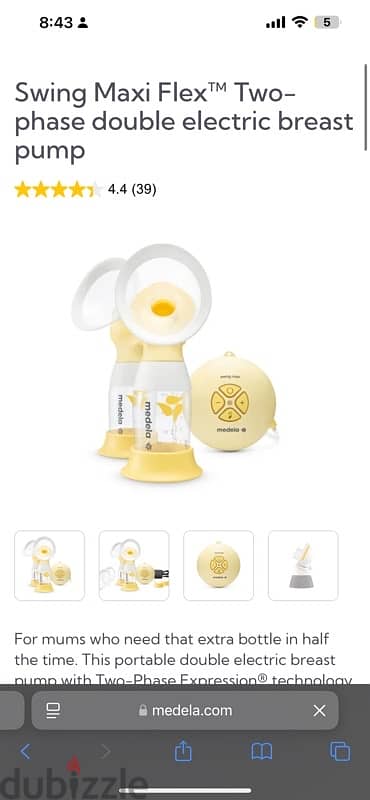 Madela breast pump for sale