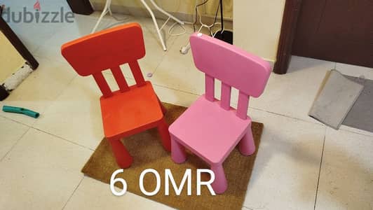 Ikea Kids chairs and side tables