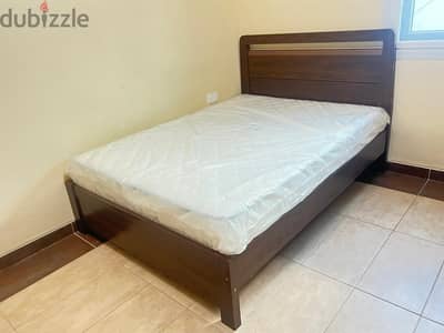 Double size bed (140 X 190 CM) with new Mattress