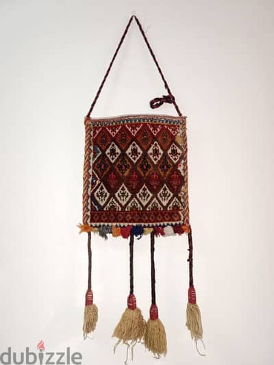 antique handmade wool bag ( wall hanging ) 1