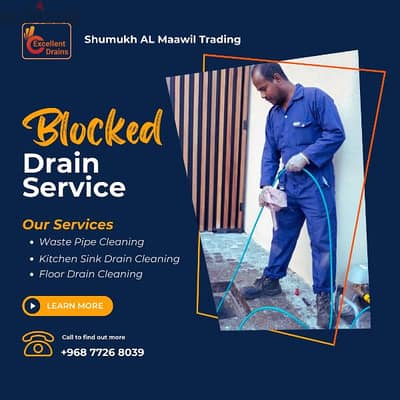 Waste Drain Clog Removal Service