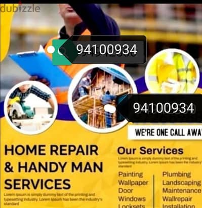 professional carpenter fixing curtains furniture TV etc