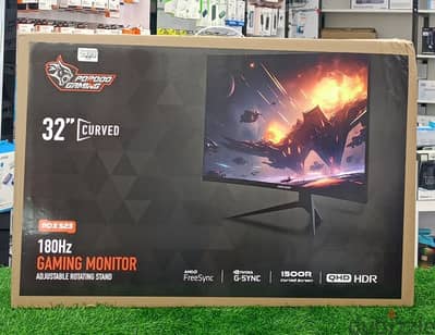 PORODO 32"  CURVED GAMING MONITOR