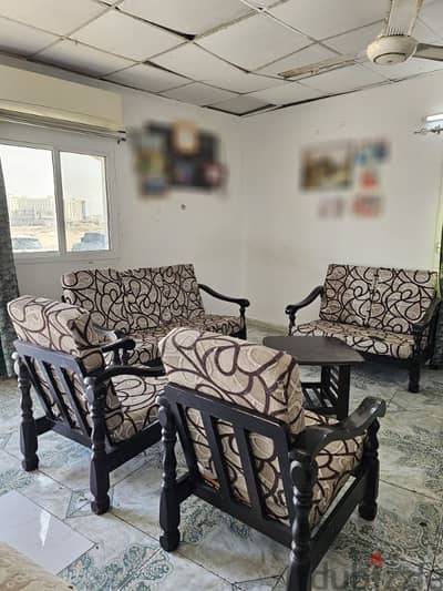 wooden Sofa for urgent sale (expact living oman)