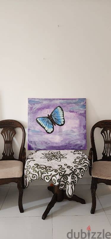 butterfly purple painting