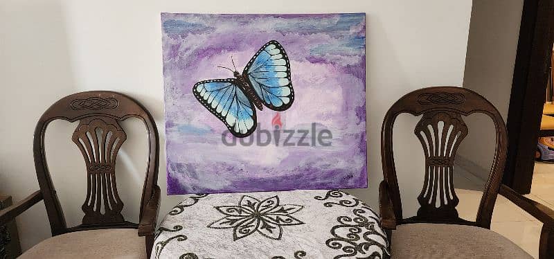 butterfly purple painting 1