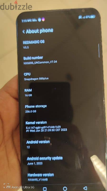 ZTE nubia RedMagic 6s Pro Display AMOLED, 165Hz,  Snapdragon 888+ 5G ( 2