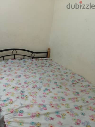 wrot iron double bed