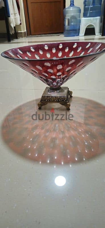 antiques piece crystal vase