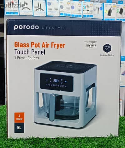 PORODO GLASS PORT AIR FRYER TOUCH PANEL