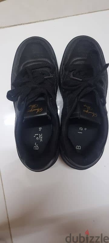 BERSHKA chunky Black shoes size 36 5