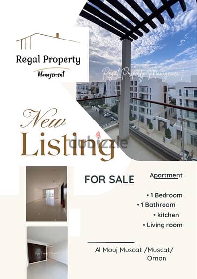 **Stunning partial sea view 1-Bedroom Apartment for sale in almouj