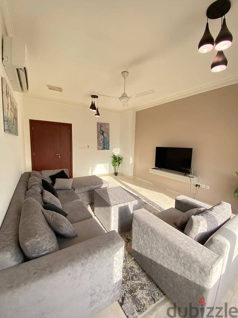 A wonderful furnished apartment for rent in Al Qurum, including intern 8