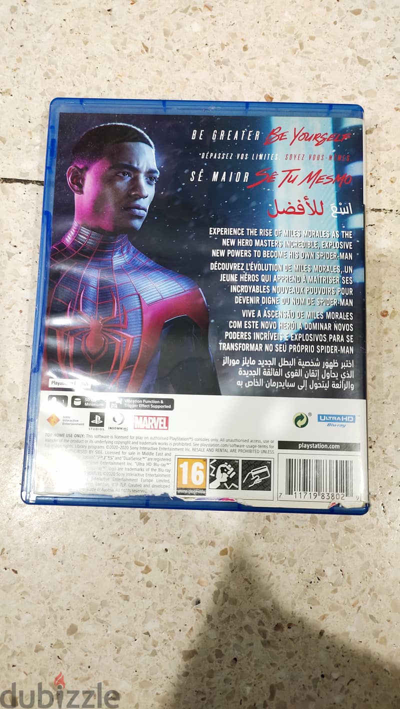 Spider Man Miles Morales PS5 Cd 1