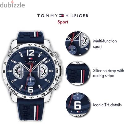 Tommy Hilfiger Original Blue dial & silicon strap, quartz Men’s watch